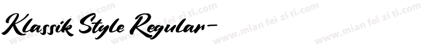 Klassik Style Regular字体转换